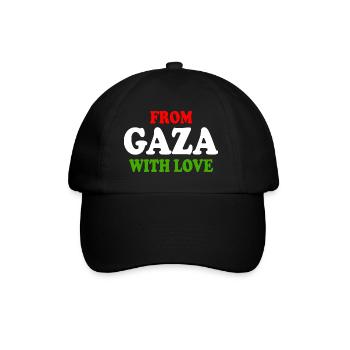 From gaza with love - Baseball Cap - black/black - Front