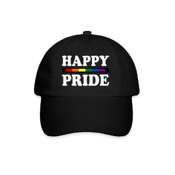 Happy pride - Casquette classique - noir/noir - Devant