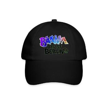 Bäääm Deine Mitmenschen aus Berlin- Das ist Berlin - Baseballkappe - Schwarz/Schwarz - Vorne