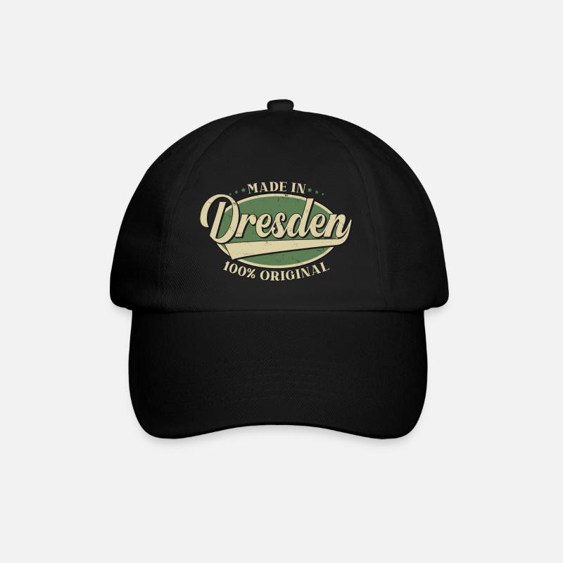 Dresden Dresdener Original - Baseballkappe - Schwarz/Schwarz