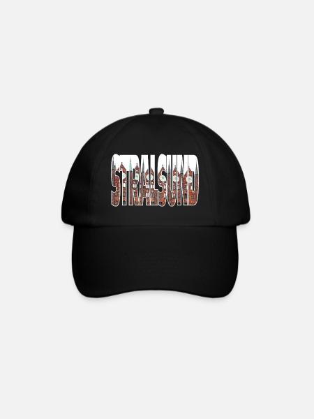 Stralsund - Baseballkappe - Schwarz/Schwarz