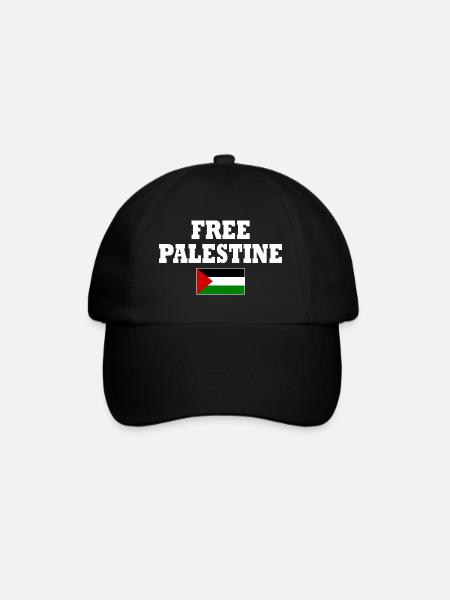 Free palestine فلسطين حرة - Baseballkasket - sort/sort