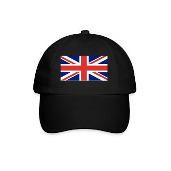 UK flag - Baseball Cap - black/black - Front