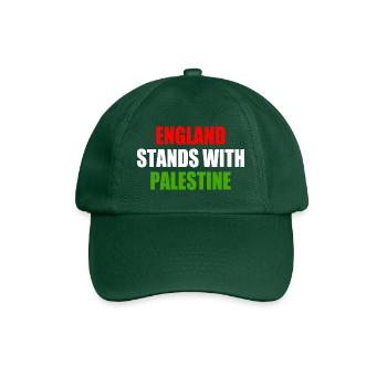 England stands with palestine - Casquette classique - vert bouteille - Devant