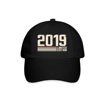 2019 Millésime 2019 Anniversaire 2019 Rétro 2019 - Casquette classique - noir/noir - Devant