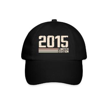 2015 Vintage 2015 Birthday 2015 Retro 2015 - Baseball Cap - black/black - Front