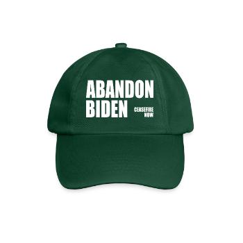 Abandon biden - Baseball Cap - bottle green - Front