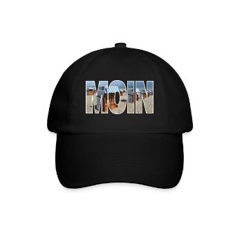 Moin - Baseballkappe - Schwarz/Schwarz - Vorne