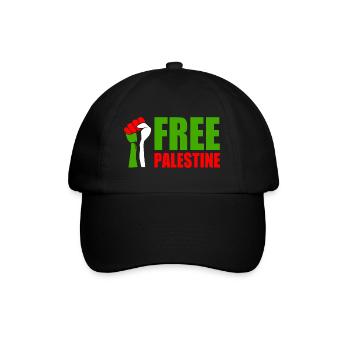 Free palestine - Casquette classique - noir/noir - Devant