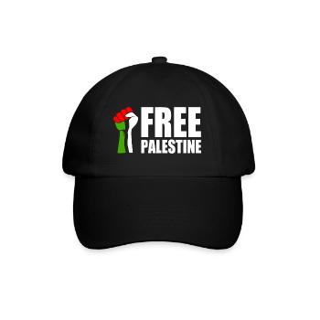 Free palestine - Casquette classique - noir/noir - Devant