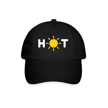 Hot - Baseballkappe - Schwarz/Schwarz - Vorne