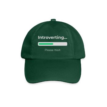 Introvert Loading - Baseball Cap - bottle green - Front