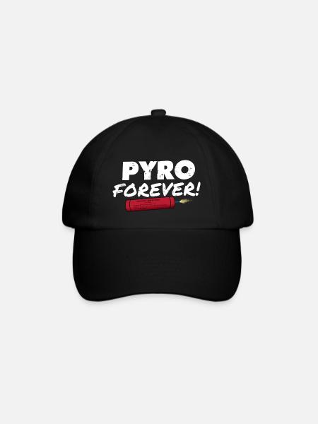 Pyro Forever - Baseballkappe - Schwarz/Schwarz
