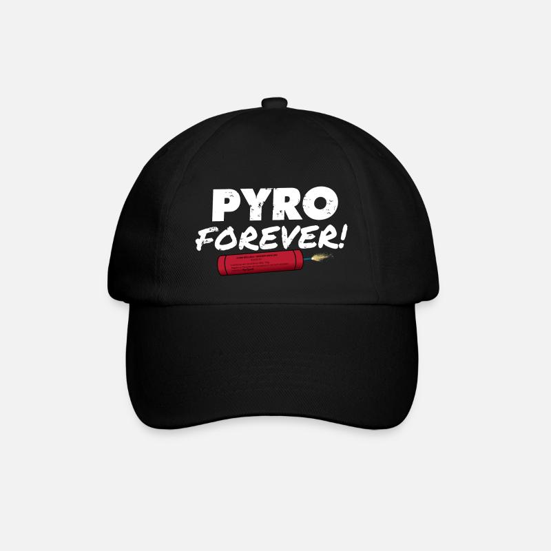 Pyro Forever - Baseballkappe - Schwarz/Schwarz