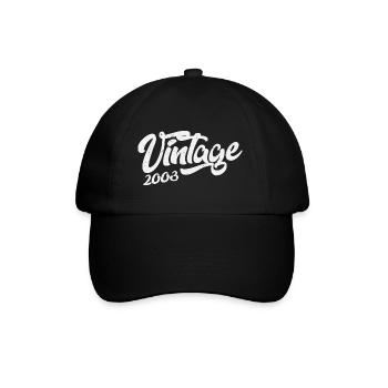2003 vintage vintage retro birthday Geschen - Baseball Cap - black/black - Front