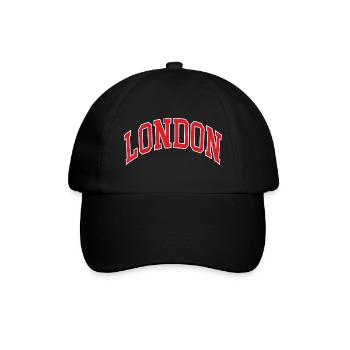 London - Baseballkappe - Schwarz/Schwarz - Vorne