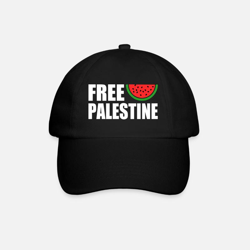 Free palestine - Casquette classique - noir/noir