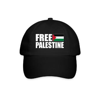 Free palestine - Casquette classique - noir/noir - Devant