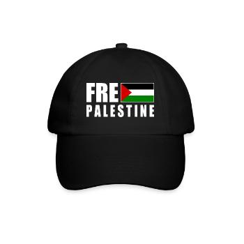Free palestine - Casquette classique - noir/noir - Devant