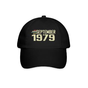 September 1979 Vintage Gift Idea September 1979 - Baseball Cap - black/black - Front
