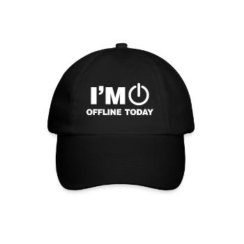 Je suis hors ligne aujourd’hui drôle Internet Dictons en ligne - Casquette classique - noir/noir - Devant
