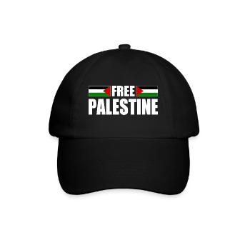 Free palestine - Casquette classique - noir/noir - Devant