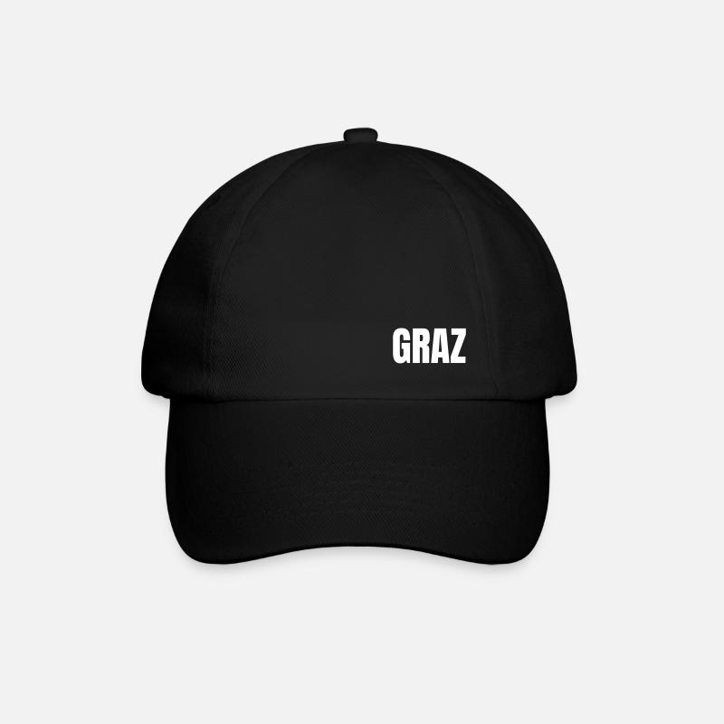 GRAZ - Baseballkappe - Schwarz/Schwarz