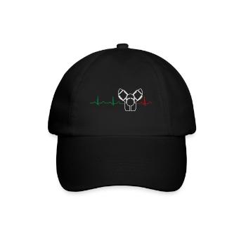 Moto Guzzi Heartbeat Italia 2 - Casquette classique - noir/noir - Devant