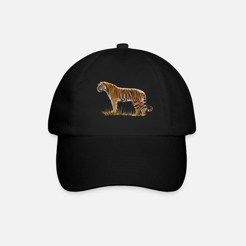 Tiger - Baseball Cap - black/black