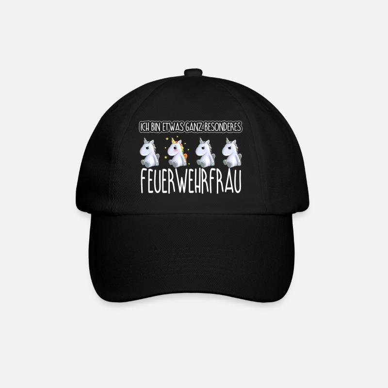 FEUERWEHRFRAU - Toll - Baseballkappe - Schwarz/Schwarz