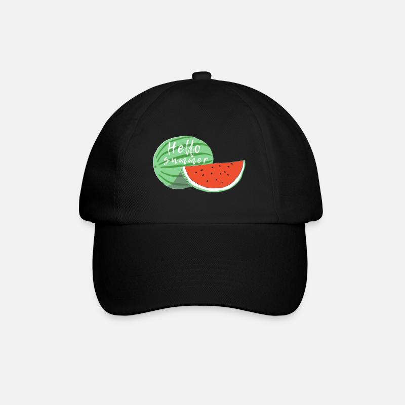 HALLO SOMMER - Baseballkappe - Schwarz/Schwarz