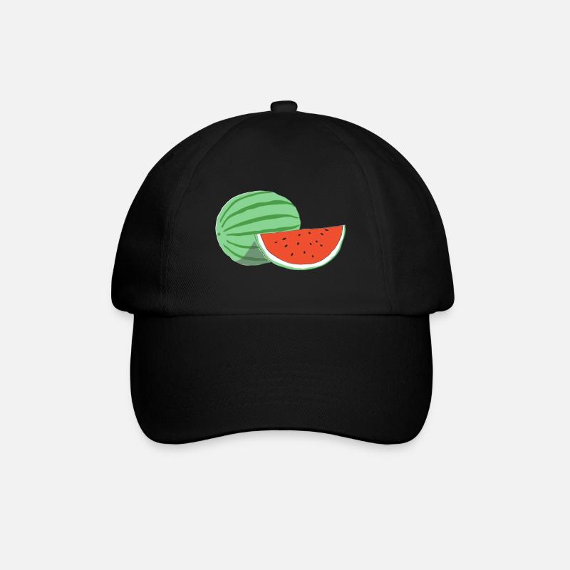 WASSERMELONE - Baseballkappe - Schwarz/Schwarz