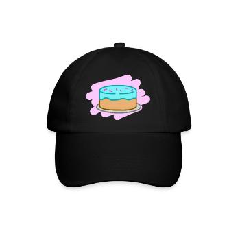Cake with sprinkles cake Delicious gift - Baseball Cap - black/black - Front