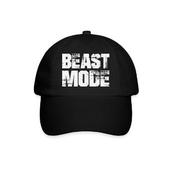BEAST MODE - Baseballkappe - Schwarz/Schwarz - Vorne