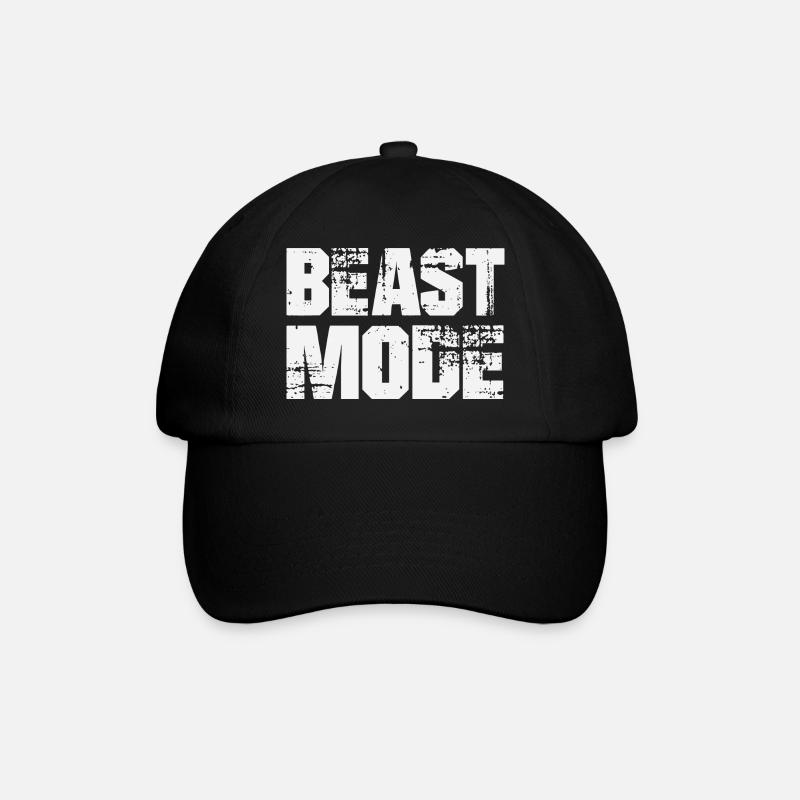 BEAST MODE - Baseballkappe - Schwarz/Schwarz
