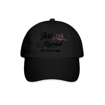 Just Married 10 years ago - Casquette classique - noir/noir - Devant