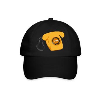 Phone Retro - Baseball Cap - black/black - Front