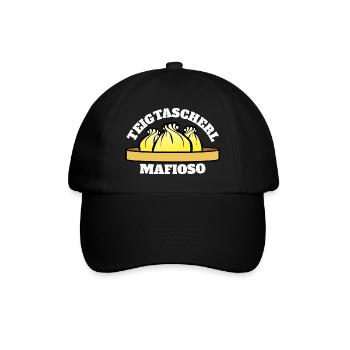 Teigtascherl Mafioso - Baseballkappe - Schwarz/Schwarz - Vorne