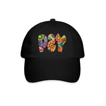 Psy Trance - Baseballkappe - Schwarz/Schwarz - Vorne