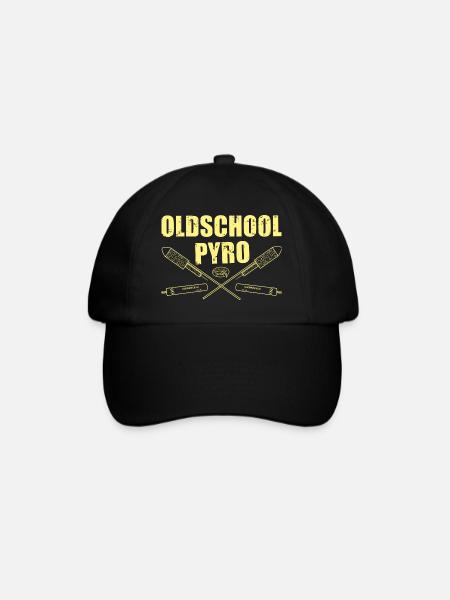 Oldschool Pyro - Baseballkappe - Schwarz/Schwarz