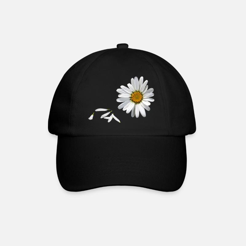 Gänseblümchen - Baseballkappe - Schwarz/Schwarz