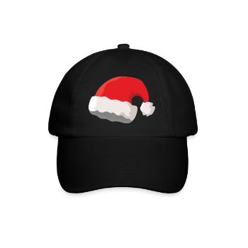 Christmas hat - Baseball Cap - black/black - Front