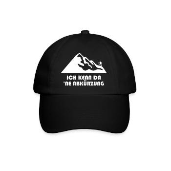 Abkürzung | Wandern - Baseballkappe - Schwarz/Schwarz - Vorne