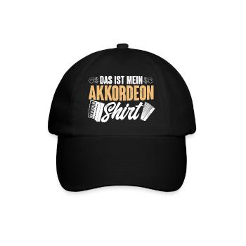 Akkordeon - Baseballkappe - Schwarz/Schwarz - Vorne