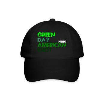 American Idiot - Baseballkappe - Schwarz/Schwarz - Vorne