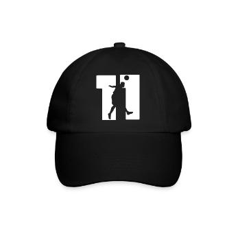 Fussball Spieler Nummer 11 Trikot - Baseballkappe - Schwarz/Schwarz - Vorne