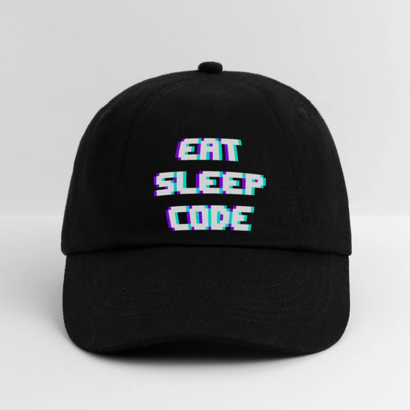 EAT SLEEP CODE Programmierer Coder Motto Baseballkappe