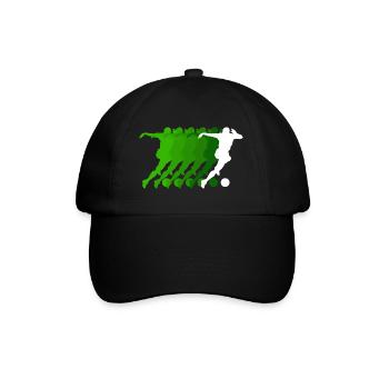 Attaquant de football Jersey Joueur de football - Casquette classique - noir/noir - Devant