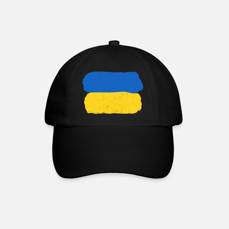 Stay with Ukraine - Baseballkappe - Schwarz/Schwarz