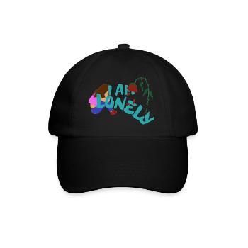 I'm lonely, sad - Baseball Cap - black/black - Front